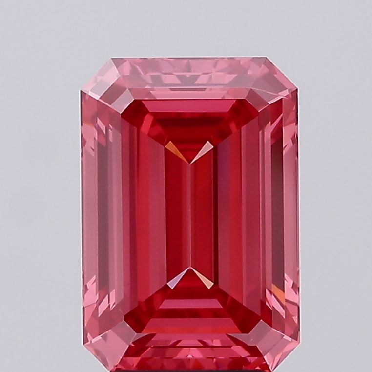 4.06ct Emerald Fancy Vivid Pink VS2 IGI