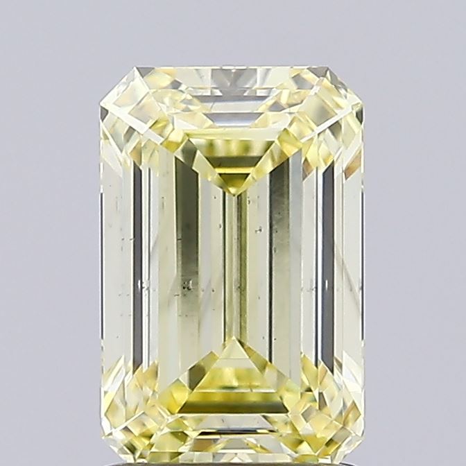 1.62ct Emerald Fancy Intense Yellow VS2 IGI