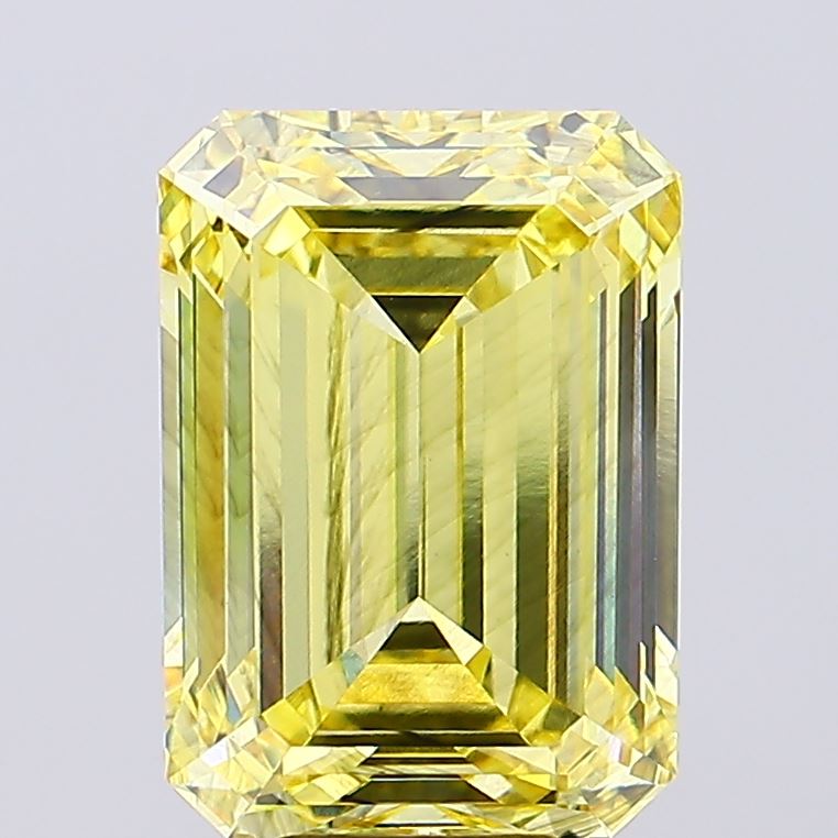 9.3ct Emerald Fancy Intense Yellow SI1 IGI