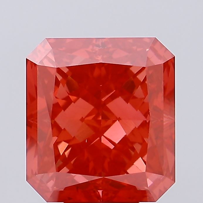 8.1ct Radiant Fancy Vivid Red VS2 IGI