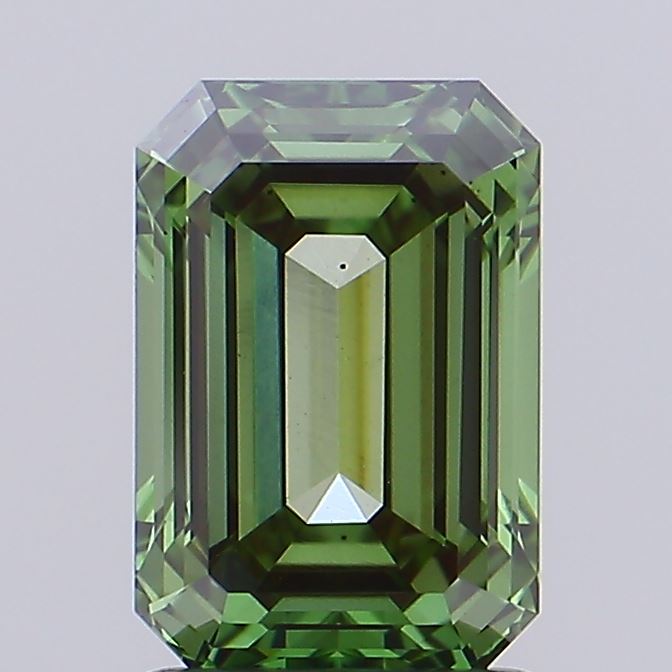 1.51ct Emerald lab grown diamond