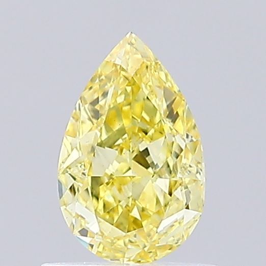 0.73ct Pear Fancy Intense Yellow VS1 IGI