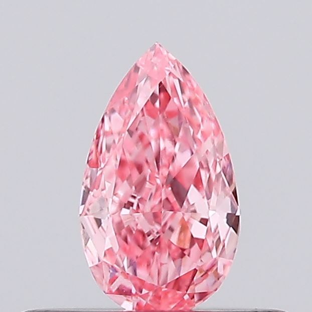 0.3ct Pear Fancy Vivid Pink VS2
