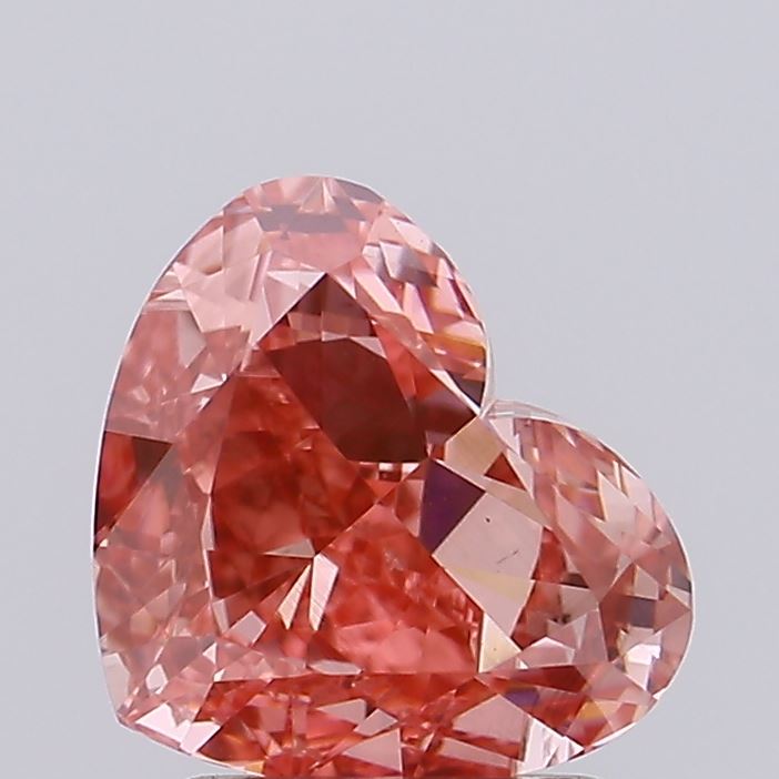 1.4ct Heart Fancy Intense Pink VS1