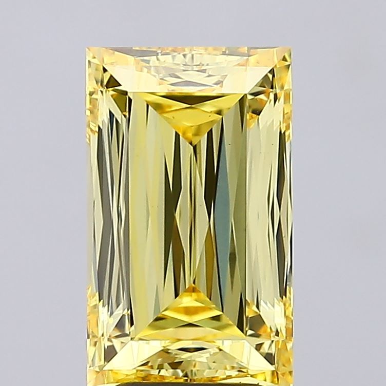 4.25ct Radiant Fancy Intense Yellow VS1 IGI