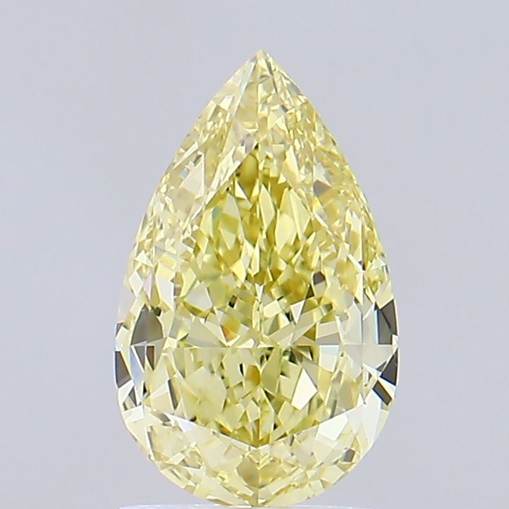 1.51ct Pear Fancy Intense Yellow VVS2 IGI
