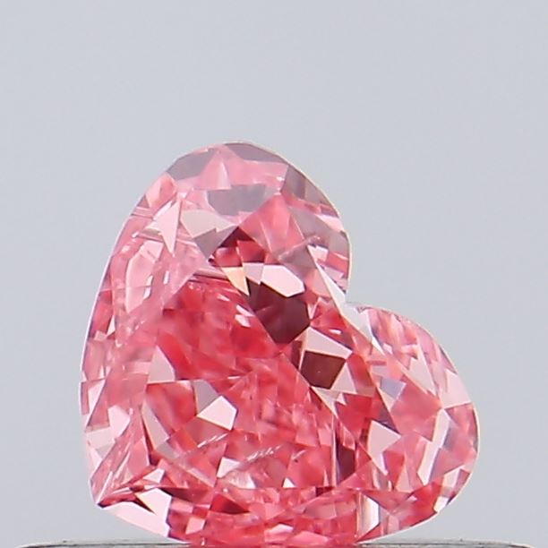 0.35ct Heart Fancy Vivid Pink VS2