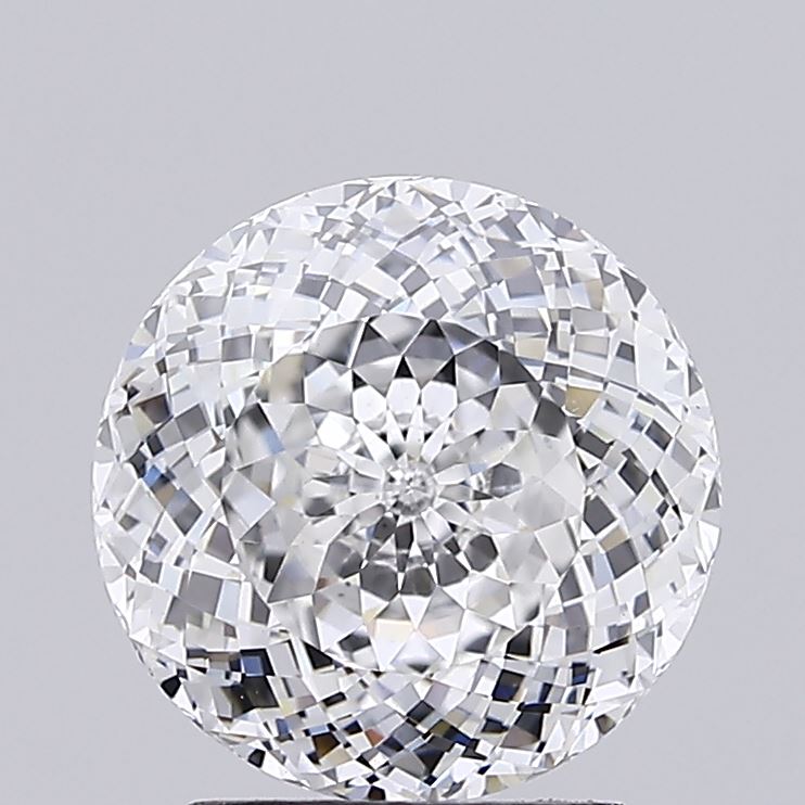 2.96ct Round Mixed Cut Diamond