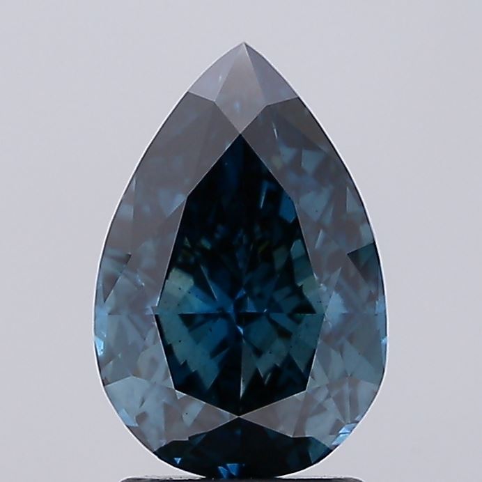 Pear 2.49ct Fancy Deep  Blue SI1