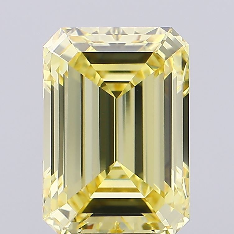 5.02ct Emerald Fancy Intense Yellow VS1 IGI