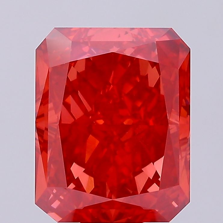 13.75ct Radiant Fancy Vivid Red VVS2 IGI