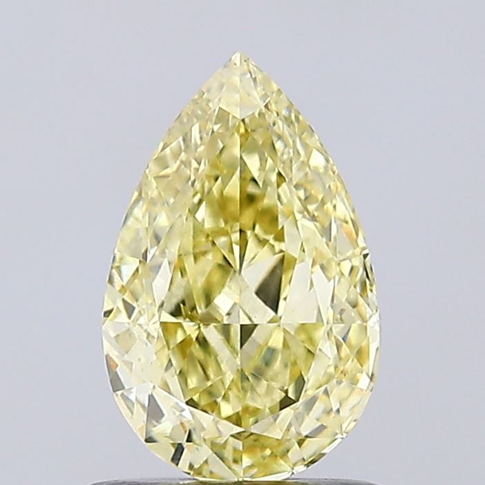 1.11ct Pear Fancy Intense Yellow VS1 IGI