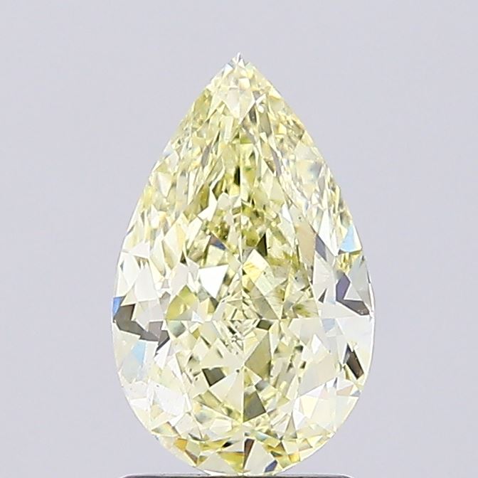 2.01ct Pear Fancy Yellow VS2 IGI