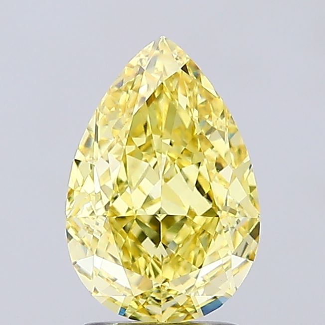 2.75ct Pear Fancy Intense Yellow VS1 IGI