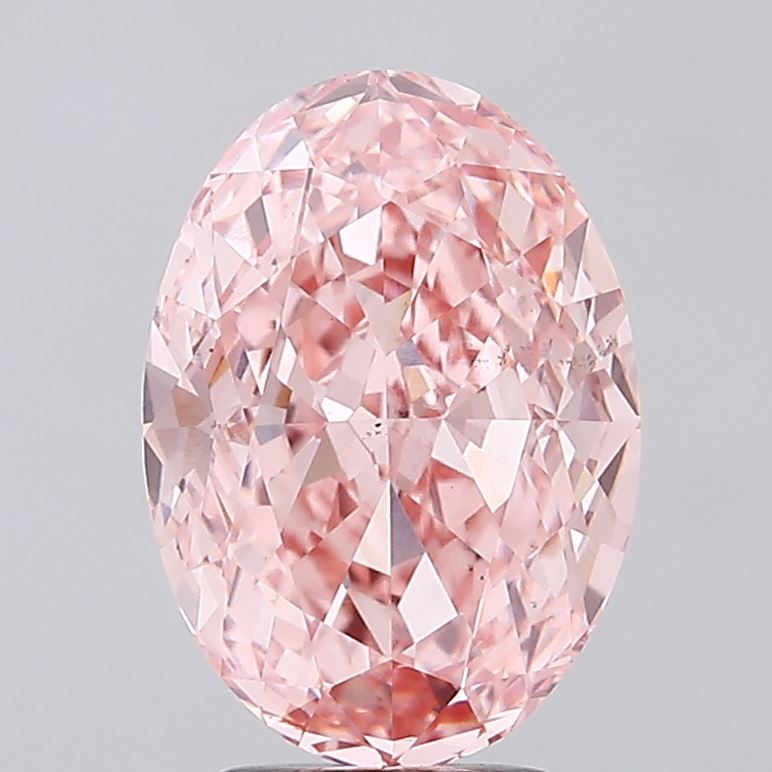 5.0ct Oval Fancy Intense Pink VS1
