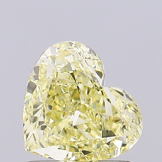 0.94ct Heart Fancy Intense Yellow VS1 IGI